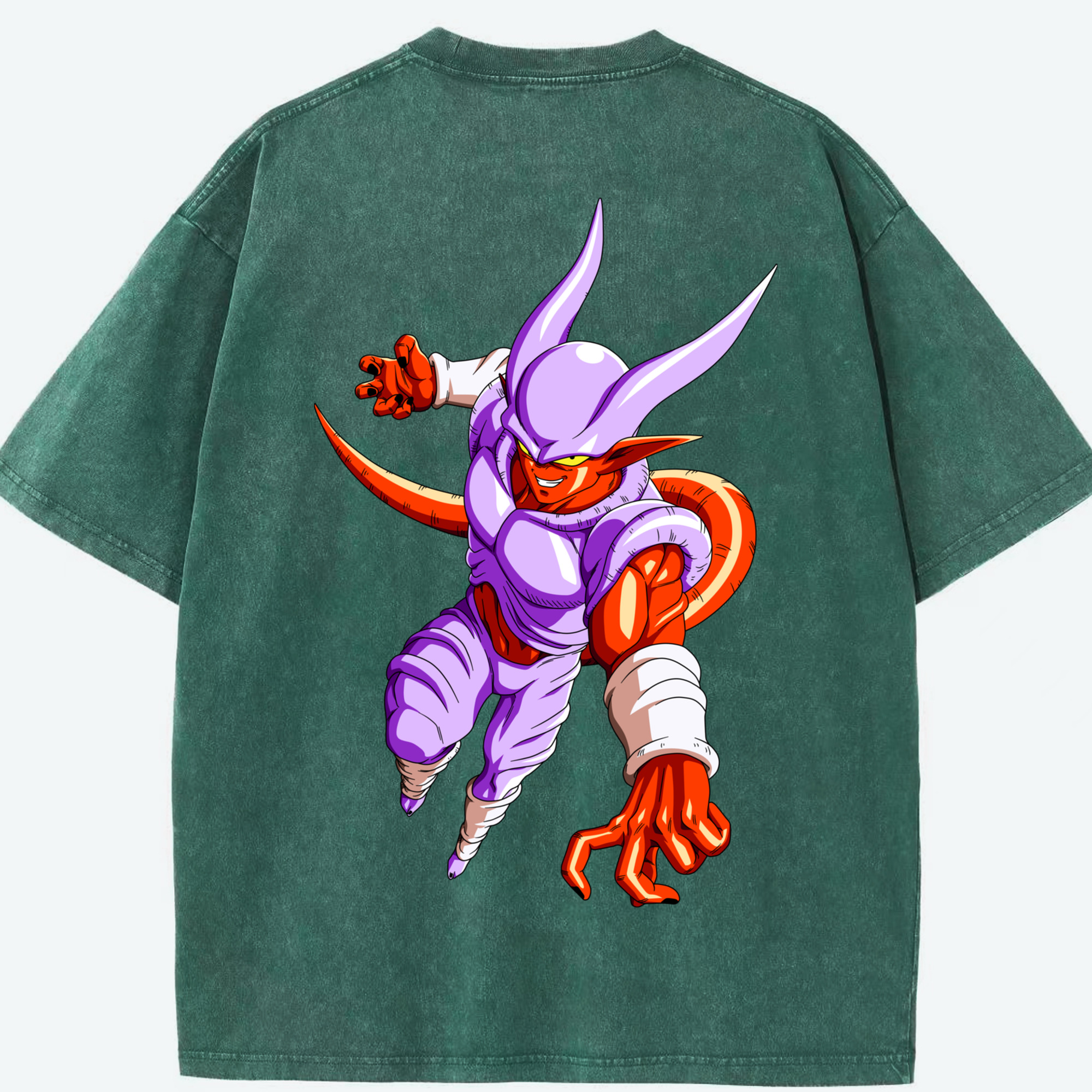 （画像用） ドラゴンボール ジャネンバ DRAGON BALL Janemba 綿100% ヴィンテージ風 半袖Tシャツ（背面プリント）